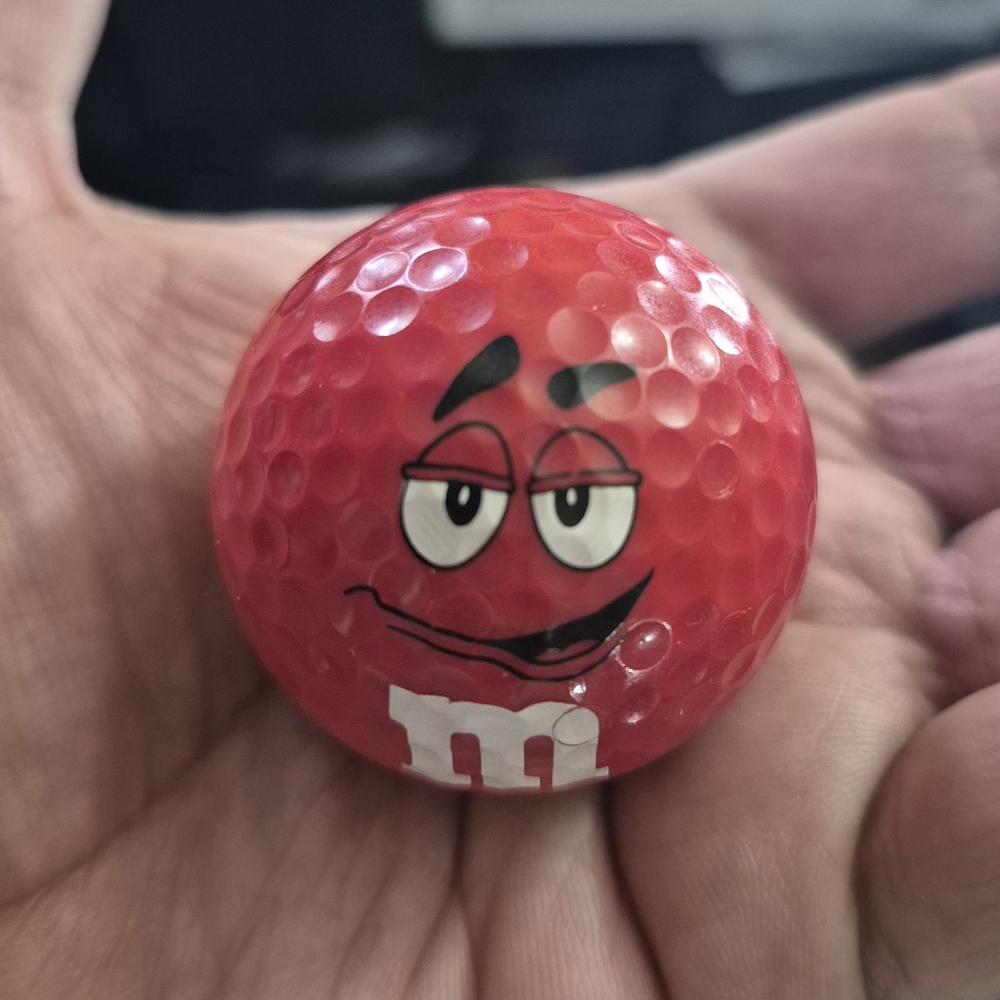 Red The M&M' Golf Ball - M&M's World Collectible